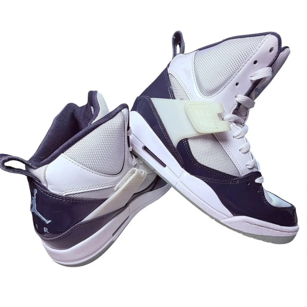 Air Jordan Flight 45 High Midnight Navy White Mens Sneakers DC2550-100 Size 8